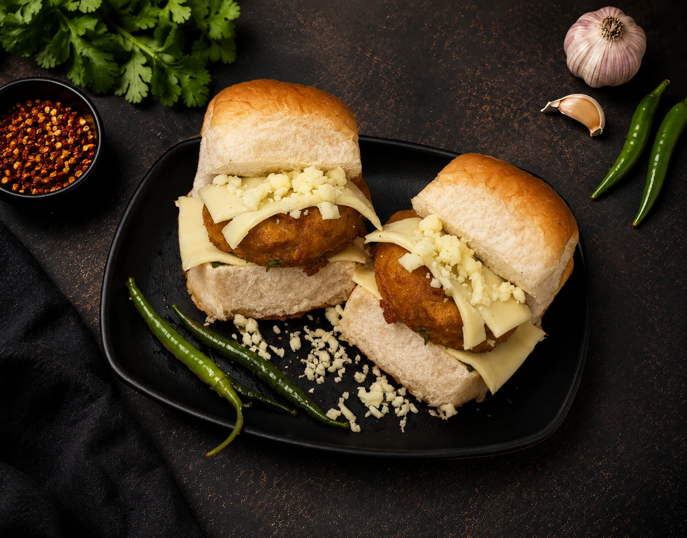 Cheese Vada Pav
