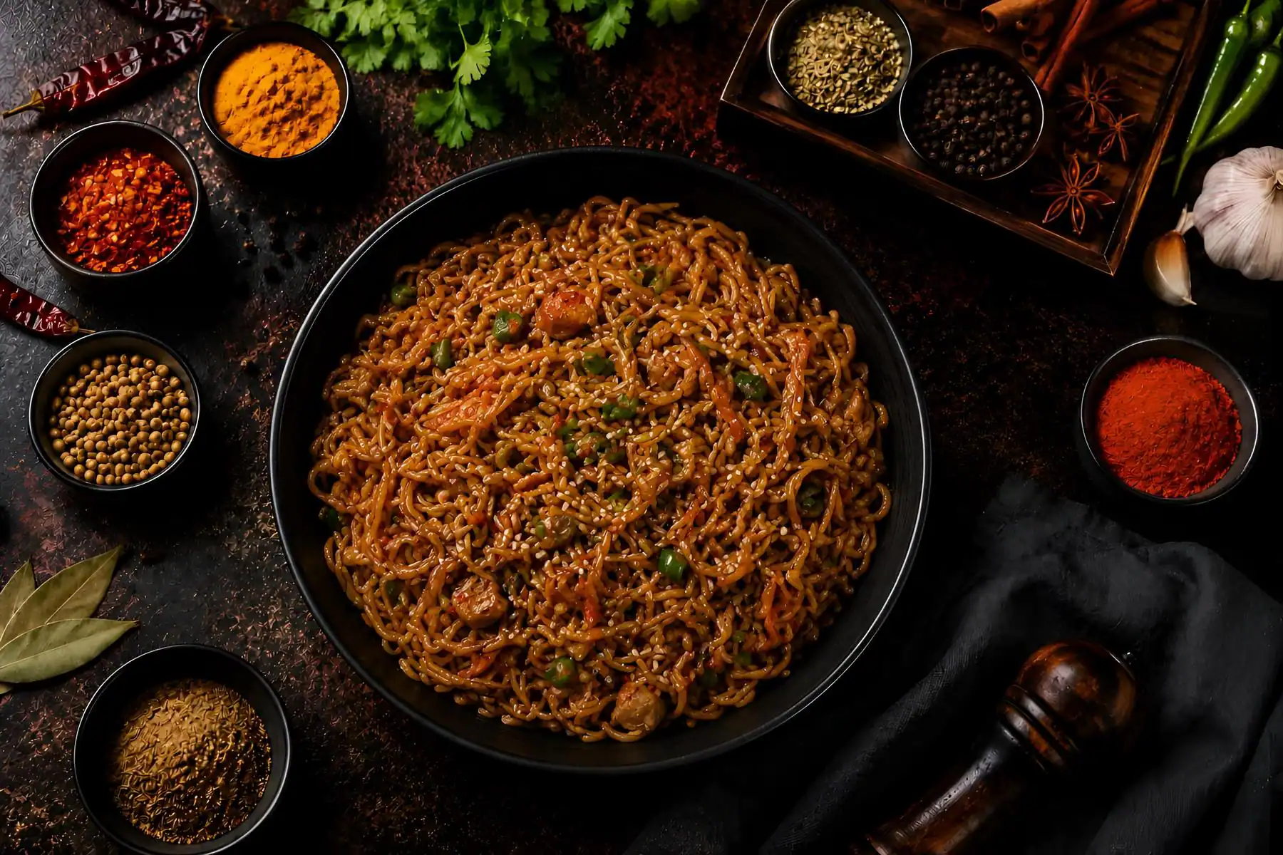 Veg Chilli Garlic Noodles